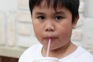 Boy drinking